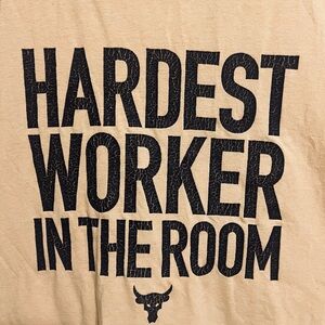 Under Armour Project Rock Hardest Worker in The Room Tank Top Large